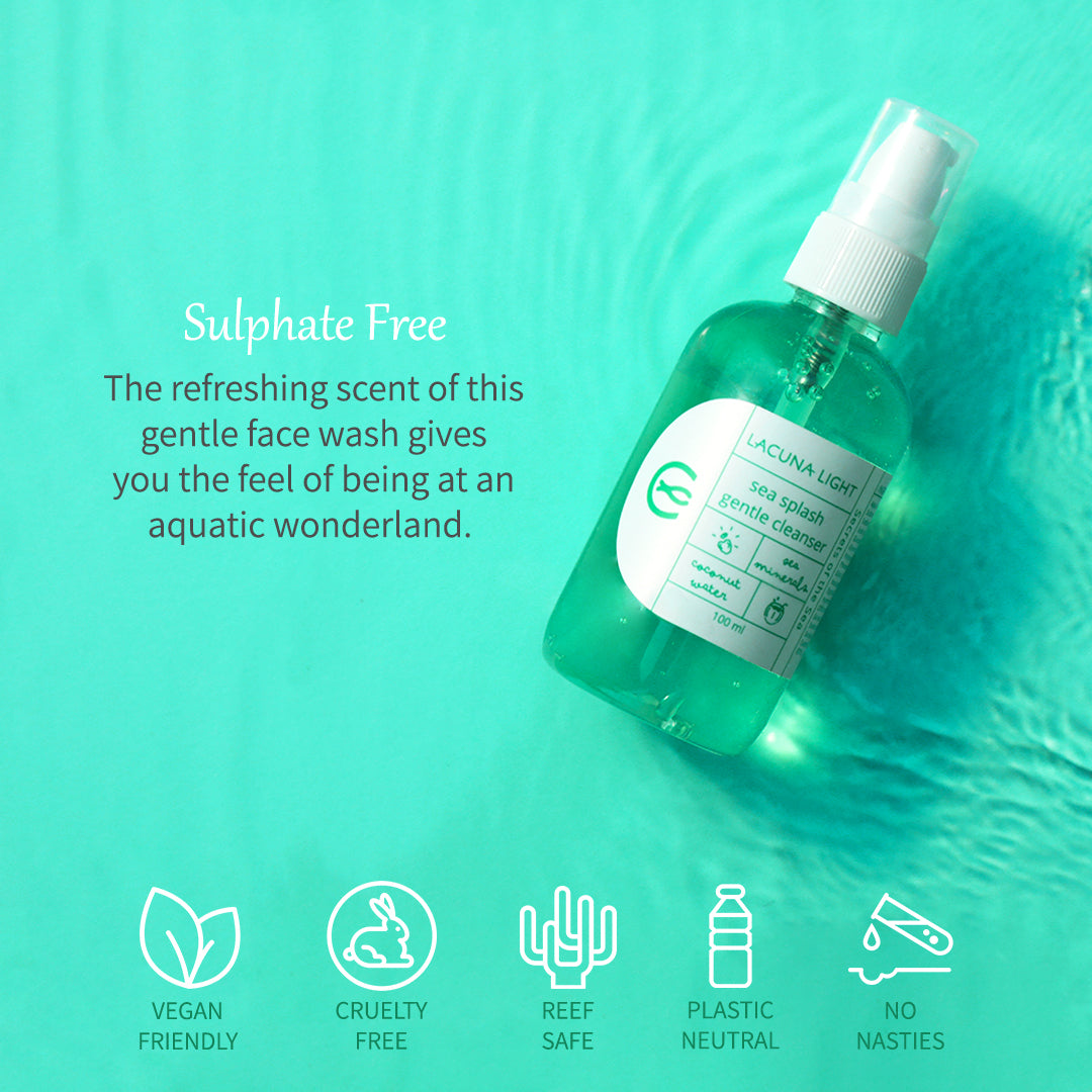 SEA SPLASH GENTLE CLEANSER | Sulphate Free Gel Facewash | 100 ml